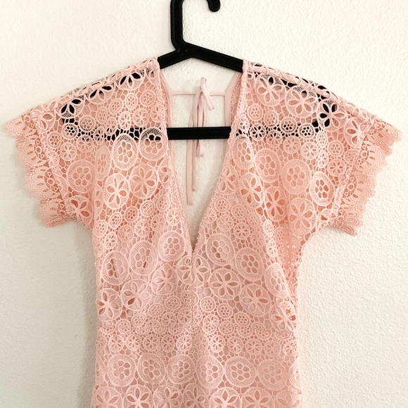 SOLD*Revolve Lovers + Friends • Pink Lace Dress - Picture 2 of 8